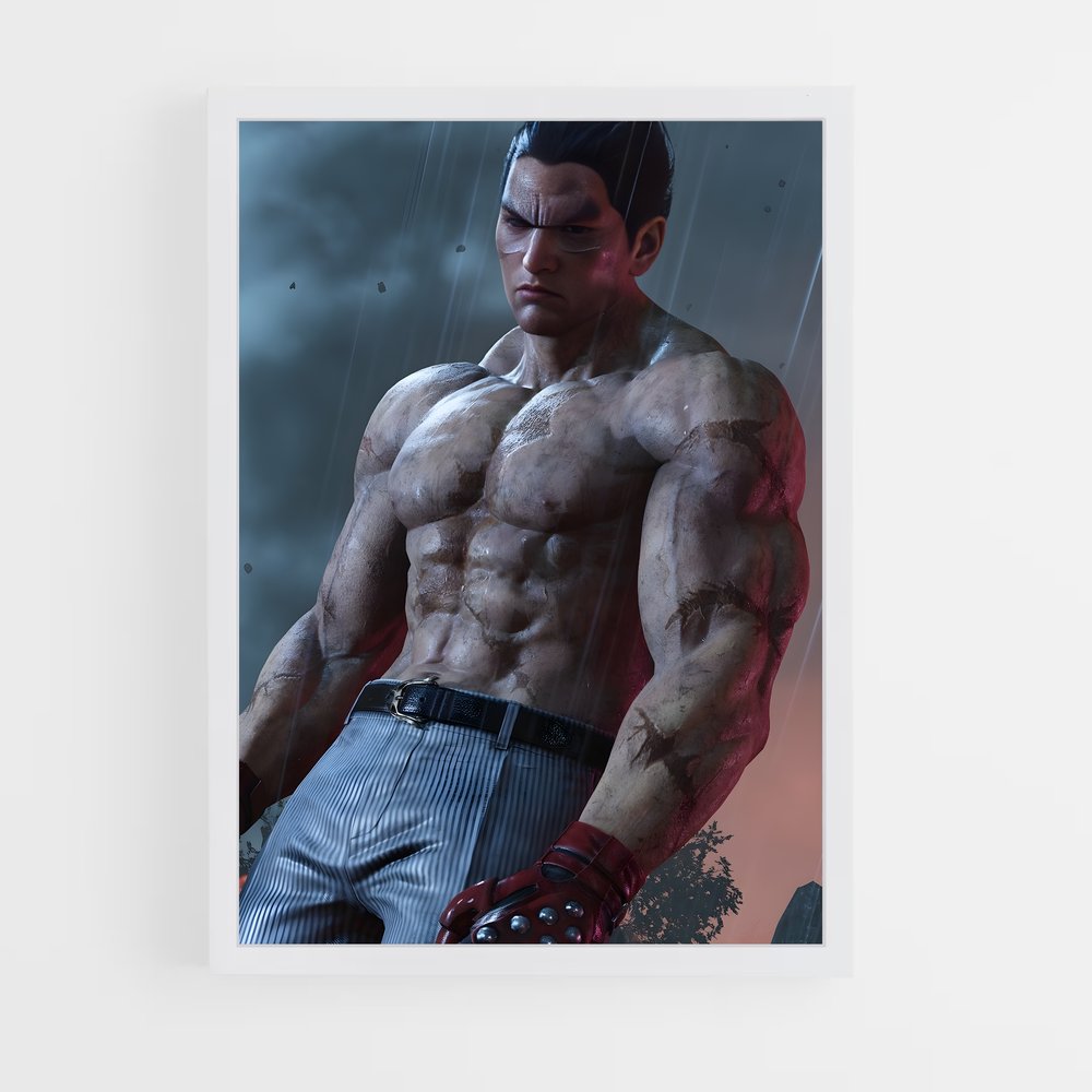 Poster Kazuya mishima – affiche Tekken (vue 3)